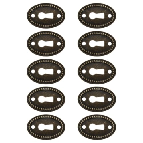 DOITOOL 10stücke Schlüssellochabdeckung Oval Für Holzkisten Kommoden Schranktüren Möbelbeschläge Langlebige Legierung Home Office Hotel DOITOOL 10stücke Schlüssellochabdeckung Oval Für Holzkisten Kommoden Schranktüren Möbelbeschläge Langlebige Legierung Home Office Hotel von DOITOOL