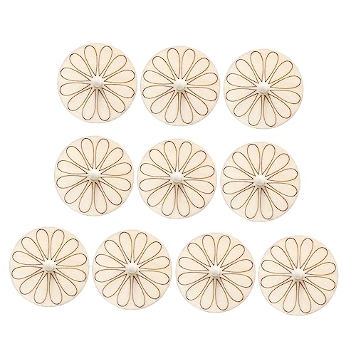 DOITOOL 10 Stück Teiliges DIY Holzspielzeug Gyroskop für Unvollendetes Malspielzeug Fördert Kreativität und Feinmotorik Hochwertigem Holz Gefertigt für Bastelprojekte von DOITOOL