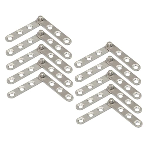 DOITOOL 10 Stück Teiliges Edelstahl Drehbare Verdeckte Türscharniere Langlebige Schrank Fensterscharniere mit Elegantem Design Einfache Drehmechanik für Möbel und Innentüren DOITOOL 10 Stück Teiliges Edelstahl Drehbare Verdeckte Türscharniere Langlebige Schrank Fensterscharniere mit Elegantem Design Einfache Drehmechanik für Möbel und Innentüren von DOITOOL