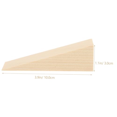 DOITOOL 10 Stück Teiliges Holzkeil Türstopper Rutschfester Türkeil mit Dämpfungsschutz Stabiler Türkeil für Fliesen und Holzfußboden Schützt Wand und Verhindert Türklappern im Wohn und von DOITOOL