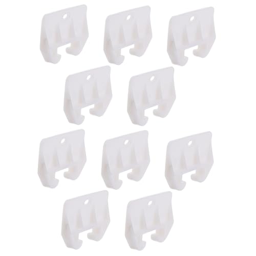 DOITOOL 10 Stück Teiliges Kunststoff schubladenführungen Verschleißfest und Langlebig Weiß Einsetzbar für Kleiderschrank Kommode Möbel Schubladensysteme Ersatzteile von DOITOOL