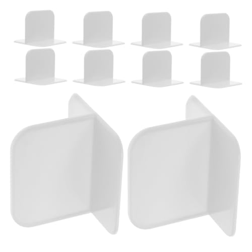 DOITOOL 10 Stück Teiliges Möbel Sicherheitsanker Selbstklebend kein Bohren für Bücherregale Kommoden Schränke Wiederverwendbar Unauffälliges Design Schutz vor Kippunfällen von DOITOOL