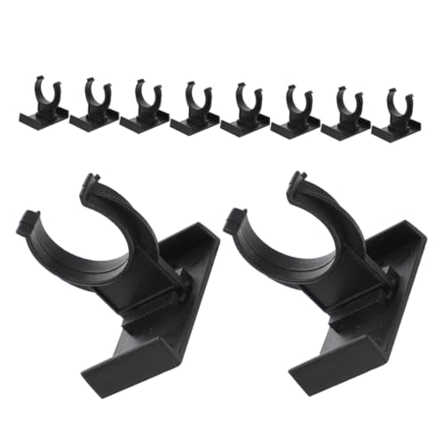 DOITOOL 10 Stück Teiliges Schwarzer Dicker PP Möbelbein Clips für Küchen und Bücherregale Stabile Board Plinth Klemmen zur Lückenfüllung Zuverlässige Verbindung für Möbelbeine und von DOITOOL