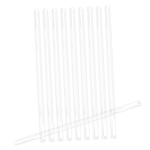 DOITOOL 10 Stück Teiliges Transparente PC Meteorlichtschläuche Langlebige LED Lichtröhren Schutzrohre Einfache Installation Wetterfeste Lichtschutzhüllen für Außen Dekoration von DOITOOL