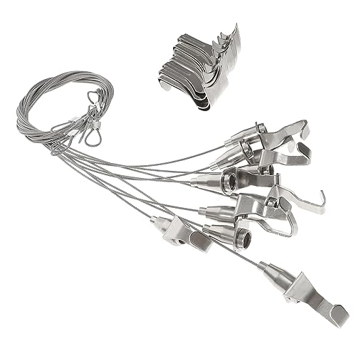 DOITOOL 10 Stück Teiliges Verstellbares Bildaufhängeseil mit Haken Kabel für Bilderrahmen Spiegel Lampen Mehr Installieren Robust und Langlebig von DOITOOL