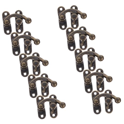 DOITOOL 10 Stück Teiliges Vintage-metall-latch-hook Schrauben Robuste Antike Verschlüsse für Schmuckschatullen Holzschränke Geschenkboxen und Koffer Einsetzbar Langlebig und Stabil von DOITOOL