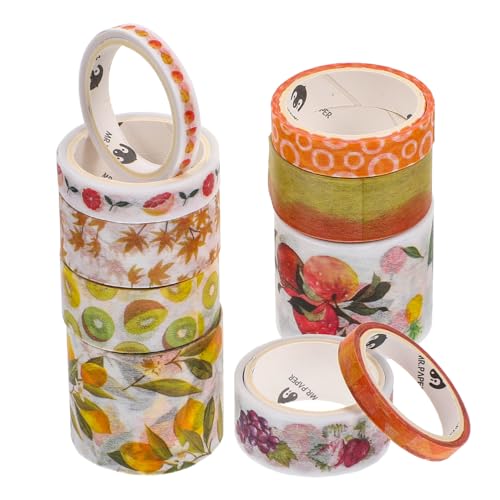 DOITOOL 10 Stück Teiliges Washi Tape mit Breiten Floralen Mustern Selbstklebendes Dekoratives Klebeband Vielseitig für Scrapbooking Planer Notizbücher Einfach Anzubringen Rückstandsfrei DOITOOL 10 Stück Teiliges Washi Tape mit Breiten Floralen Mustern Selbstklebendes Dekoratives Klebeband Vielseitig für Scrapbooking Planer Notizbücher Einfach Anzubringen Rückstandsfrei von DOITOOL