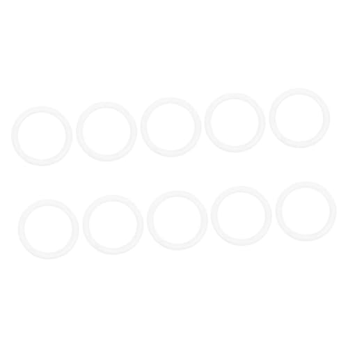 DOITOOL 10 Stück Teiliges Weiße Runde Kunststoff Griffe für DIY Handtaschen Robuste Stilvolle Taschenhenkel Ersatz für Makramee Strandtaschen und Bastelprojekte Außendurchmesser DOITOOL 10 Stück Teiliges Weiße Runde Kunststoff Griffe für DIY Handtaschen Robuste Stilvolle Taschenhenkel Ersatz für Makramee Strandtaschen und Bastelprojekte Außendurchmesser von DOITOOL