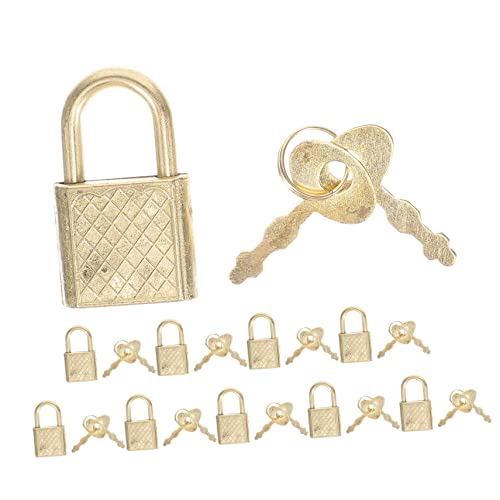 DOITOOL 10 Stück Zinklegierung Vorhängeschloss Starke Gepäckschlösser Kleine Vorhängeschloss für Koffer Mini - rostfreies Vorhängeschloss Vorhängeschlösser für unterwegs von DOITOOL