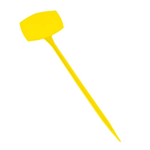DOITOOL 10 Stücke Outdoor Labels ?e T- Tags Pflanzstufe Gartenarbeit Tags Für Gartenarbeit Grün Gepflanzter Parteiblumen Gelb 50 Cm Gartenschilder Beschriften Pflanzenetiketten von DOITOOL