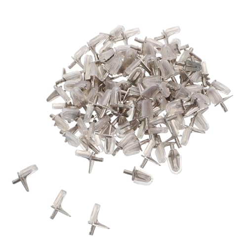 DOITOOL 100 Stück Förmige Regalfachhalter aus Klarem Kunststoff Stabile Einbau-regalstützstifte für Küchen Möbelregale Belastbare Verbindungsteile zur Regalbefestigung DOITOOL 100 Stück Förmige Regalfachhalter aus Klarem Kunststoff Stabile Einbau-regalstützstifte für Küchen Möbelregale Belastbare Verbindungsteile zur Regalbefestigung von DOITOOL