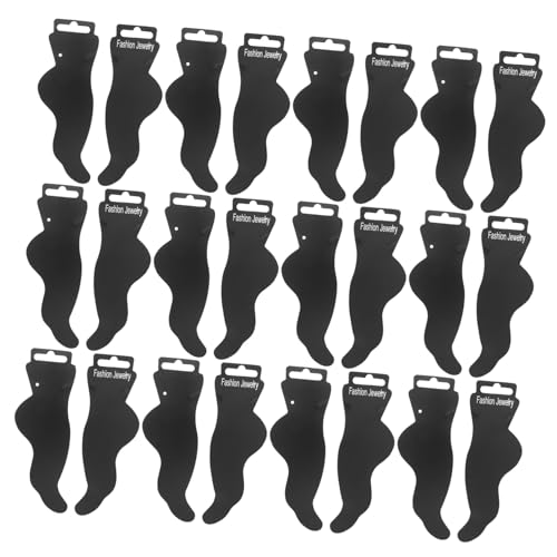 DOITOOL 100 Stück Fußförmige Anklet Display Karten Schwarz Papier Schmuckanhänger Blanko Karten für Armbänder Schmuckverpackung für Kleine Unternehmen DOITOOL 100 Stück Fußförmige Anklet Display Karten Schwarz Papier Schmuckanhänger Blanko Karten für Armbänder Schmuckverpackung für Kleine Unternehmen von DOITOOL