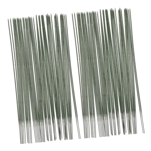 DOITOOL 100 Stück Grüne Floristendraht-blumenstiele Biegsame Basteldrähte für Künstliche Blumen DIY Sträuße Blumige Arrangements Langlebige Floristik-zubehör für Dekoration von DOITOOL