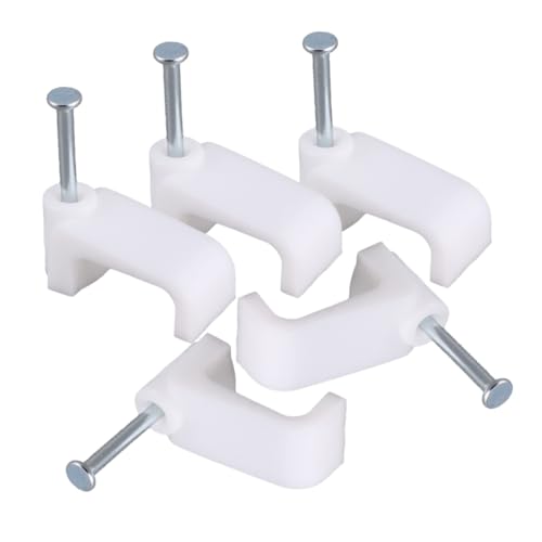 DOITOOL 100 Stück Kunststoff Kabelclips Power Cord Organizer Kabelklemmen für Telefonleitung Drahtmanagement Wandbefestigung Kabelhalter für Büro und Zuhause DOITOOL 100 Stück Kunststoff Kabelclips Power Cord Organizer Kabelklemmen für Telefonleitung Drahtmanagement Wandbefestigung Kabelhalter für Büro und Zuhause von DOITOOL