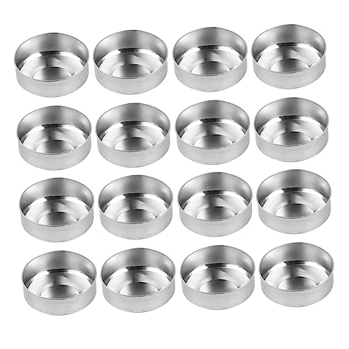 DOITOOL 100 Stück Tee -Wachs -Aluminiumschachtel Teelicht Kerzenform Teelicht Dosen Zinn Fall leere Kerzengläser Leere Teelichtbecher aus Aluminium Teelichtetui Silver von DOITOOL