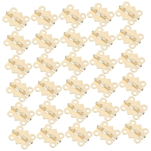DOITOOL 100 Stück Teiliges Antike Scharniere mit Schrauben Klappbar Retro Scharniere für Holzkisten Schmuckkästen DIY Holzboxen und Handgefertigte Holzarbeiten DOITOOL 100 Stück Teiliges Antike Scharniere mit Schrauben Klappbar Retro Scharniere für Holzkisten Schmuckkästen DIY Holzboxen und Handgefertigte Holzarbeiten von DOITOOL
