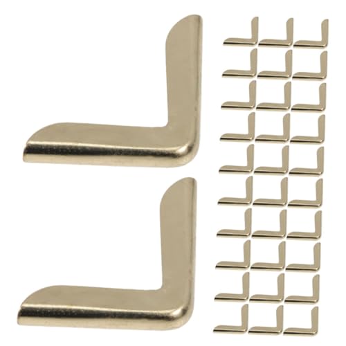 DOITOOL 100 Stück Teiliges Gold Metall Eckenschützer Vintage Buchkantenschutz für Scrapbooks Fotoalben Notizbücher mit Stabilem Halt und Elegantem Design von DOITOOL