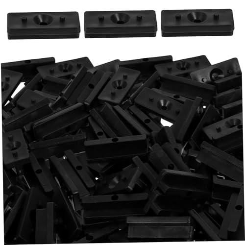 DOITOOL 100 Stück Teiliges Pe Dielenbefestigungssystem Förmige Clips Höhe Schmaler Spalt Hochfeste Composite Decking Board Fastener für Stabile Outdoor Bodenmontage von DOITOOL