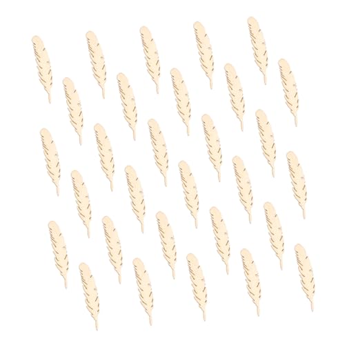 DOITOOL 100 Stück Teiliges Set Runde Holzscheiben ohne Loch Natürliche Holzausschnitte zum Basteln DIY Holzanhänger für Geburtstags und Wohnzimmertisch Dekoration von DOITOOL