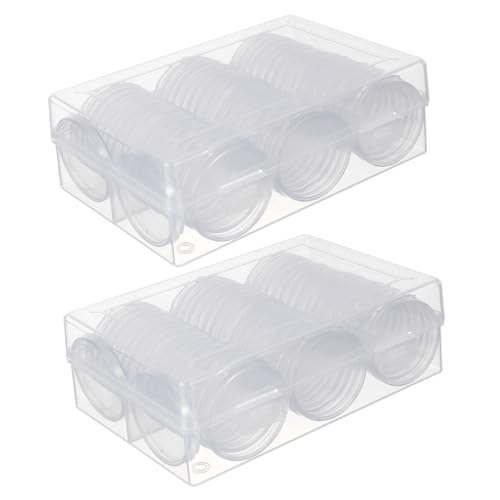 DOITOOL 100 Stück Transparente Runde Münzaufbewahrungsbox Langlebige Münzsammler Aufbewahrungsbox Kompakte Münzkapseln für Einzelne Münzen Vielseitiger Münzhalter für Sammler DOITOOL 100 Stück Transparente Runde Münzaufbewahrungsbox Langlebige Münzsammler Aufbewahrungsbox Kompakte Münzkapseln für Einzelne Münzen Vielseitiger Münzhalter für Sammler von DOITOOL