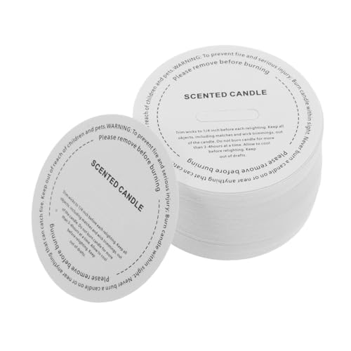 DOITOOL 100 Stück Weiße Papier Kerzen Staubschutzdeckel Rund Wachstassen Schutzabdeckungen für DIY Duftkerzen Wiederverwendbare Kerzen Deckel Zubehör für Zuhause Büro und Hotel von DOITOOL