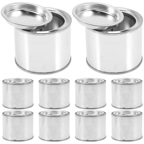 DOITOOL 10St Ölfarbe kann Versiegelungsfarbe kann leere Dosen zum Basteln Farbbehälter storage boxes aufbwahrungs-box leere Farbdosen mit Deckel Pigmentversiegelungsbehälter Eisen Silver DOITOOL 10St Ölfarbe kann Versiegelungsfarbe kann leere Dosen zum Basteln Farbbehälter storage boxes aufbwahrungs-box leere Farbdosen mit Deckel Pigmentversiegelungsbehälter Eisen Silver von DOITOOL