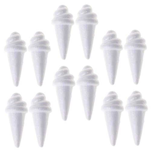 DOITOOL 12 Stück Eismodell DIY Kit am Stiel Kreationen DIY-Malerei-Eiscreme-Modell klein Eishandwerk Handwerk gefälschte Eiscreme-Requisite Eisformen Schaum Weiß DOITOOL 12 Stück Eismodell DIY Kit am Stiel Kreationen DIY-Malerei-Eiscreme-Modell klein Eishandwerk Handwerk gefälschte Eiscreme-Requisite Eisformen Schaum Weiß von DOITOOL