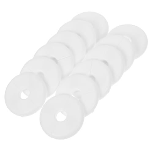 DOITOOL 12 Stück Runde Flanschabdeckungen mit Loch Selbstklebende Spaltabdeckungen für Heizkörper und Sanitärinstallationen Einfache Montage für Zuhause von DOITOOL