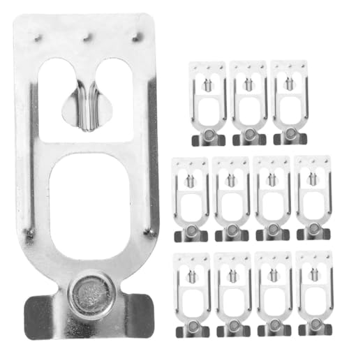 DOITOOL 12 Stück Sicherheitsklammern Für Verschließbare Schließfächer Paletten Carbon Clip Systeme Universell – Stahl Metallstifte Verbindungsstücke Träger Sichere von DOITOOL