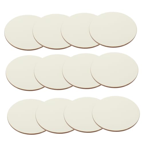 DOITOOL 12 Stück Sublimations Untersetzer Kork Untersetzer Sublimations Becherrohlinge Auto Bechermatte Bedruckbare Kleine Sublimationsrohlinge Sublimations Milchbecher Untersetzer von DOITOOL