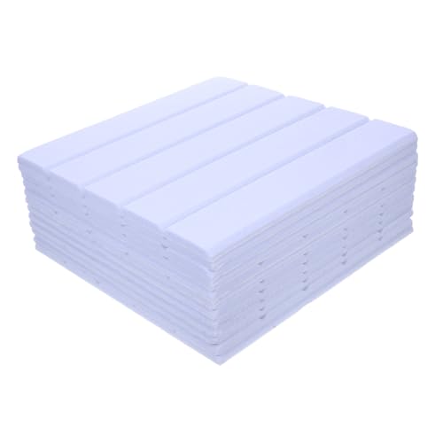 DOITOOL 12 Stück Teiliges Selbstklebendes Polyester-schallabsorber- Quadratische Akustikplatten Schalldämmende Wandpaneele für Büro Zuhause Decke Tür Geräuschreduzierende Wanddekoration von DOITOOL