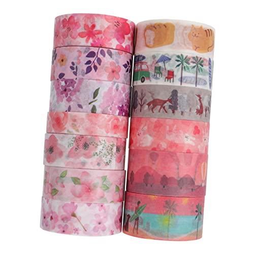 DOITOOL 13rollen Dekoband Papierklebeband-set Klebeband Papierbänder Notizbuchband Für Tagebuch Handbuch Geschenkverpackung Scrapbook Kalender Karten Bilderrahmen von DOITOOL