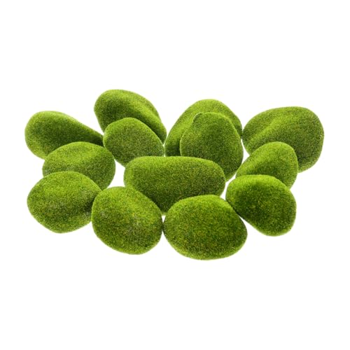 DOITOOL Künstliche Moossteine 13 Stücke Mikro Landschaft Schmuck für Selbstgemacht Kunsthandwerk Dekoration für Garten Terrarien Bonsai Feengärten von DOITOOL