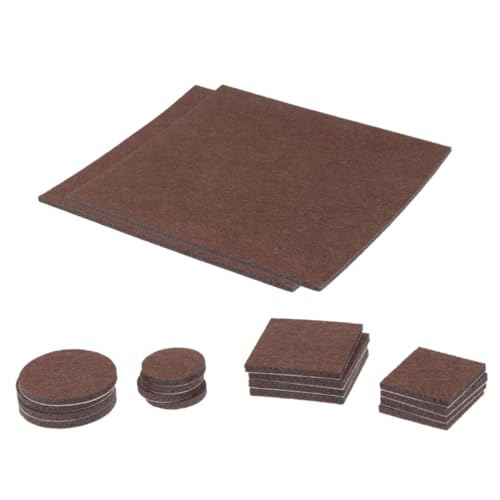 DOITOOL 130stücke Filz-möbelschutzpolster Selbstklebend Für Tischhocker Und Möbelbeine Strapazierfähig Und Langlebig Dunkelbraun DOITOOL 130stücke Filz-möbelschutzpolster Selbstklebend Für Tischhocker Und Möbelbeine Strapazierfähig Und Langlebig Dunkelbraun von DOITOOL