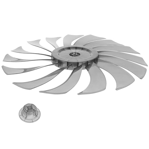 DOITOOL 14-Zoll-Lüfterersatz 7-Blatt-Kunststoffsockel Geräuschloser Lüfter Bodenventilatorversorgung Lüfter Mit Runder Bohrung DOITOOL 14-Zoll-Lüfterersatz 7-Blatt-Kunststoffsockel Geräuschloser Lüfter Bodenventilatorversorgung Lüfter Mit Runder Bohrung von DOITOOL