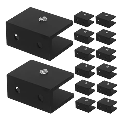 DOITOOL 15 Stück Robuste Regalhalterungen Für Glas Schlafzimmer Organizer – Badezimmer Stütze Oben Zur Befestigung Aufbewahrung Rahmenlos Für Wohnzimmer Wand Moderner von DOITOOL