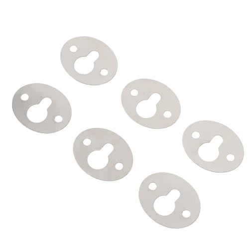 DOITOOL 15 Stück Teiliges Keyhole Regalhalter aus Robustem Flache Ovale Aufhänger für Bilderrahmen Spiegel und Dekorationen Kratzfest Einfach zu Montieren Vielseitig Einsetzbar für von DOITOOL