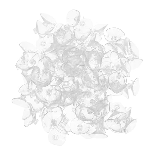 DOITOOL 150 Stück Duschablage Mit Saugnäpfen Saugnapf Ersetzen Kleine Saugnäpfe Ersatzsaugnäpfe Für Duschablage Autofensterrollo Mit Saugnapf Blumenzubehör PVC Transparent von DOITOOL