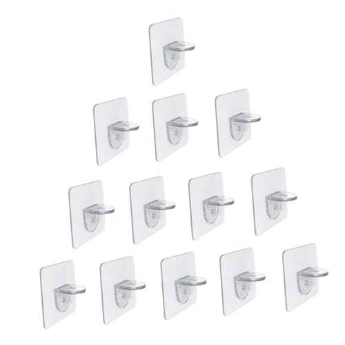 DOITOOL 16 Stück Teiliges Kleiner Kleiderschrank haken aus Stark Haftendem Material Unsichtbare Regalhalterung mit Hoher Tragkraft Platzsparend und Vielseitig für Bad Küche und DOITOOL 16 Stück Teiliges Kleiner Kleiderschrank haken aus Stark Haftendem Material Unsichtbare Regalhalterung mit Hoher Tragkraft Platzsparend und Vielseitig für Bad Küche und von DOITOOL