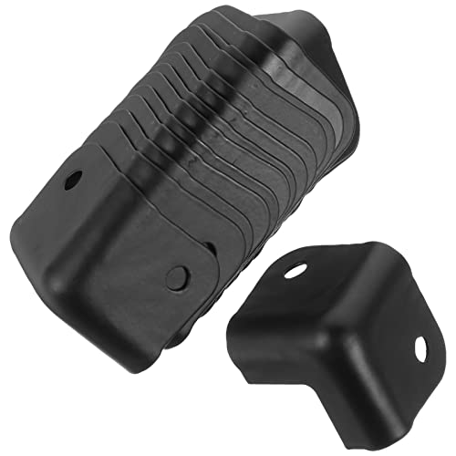 DOITOOL 16 Stücke Metall Box Eckenschutz Kupfer Tisch Eckenschutz Sicherheit Möbel Ecken Schutz (Schwarz 3. 1X3.1 cm) von DOITOOL