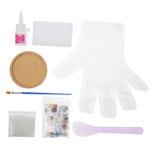 DOITOOL 1Satz DIY Mosaik Untersetzer Handgemachte Bastelmaterialien Für DIY Mosaikfliesen Material Für Untersetzer Hausversorgung von DOITOOL