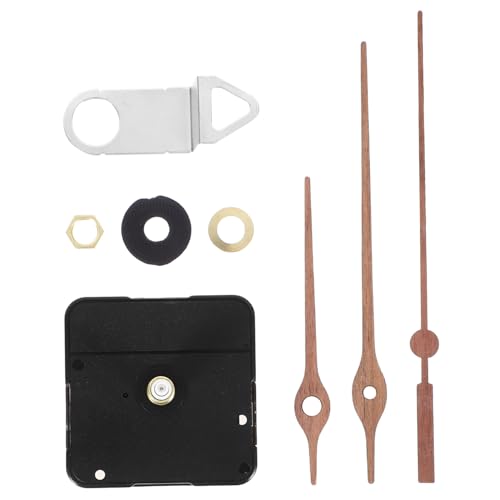 DOITOOL 1Satz DIY Wanduhr Mechanismus Quarzbewegung mit Walnussholzhänden für Präzise Zeitmessung für Uhr Reparatur und Selbsteinbau Geräuschloses Design von DOITOOL