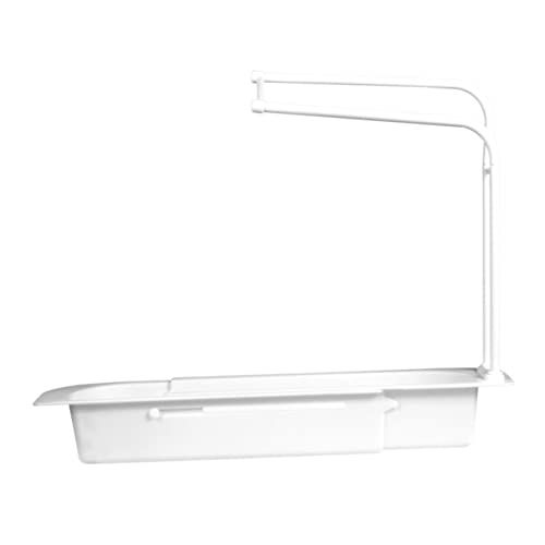 DOITOOL 1stk Abtropfgestell Waschbecken Hängenden Korb Waschbecken Veranstalter Rack Pinsel Seife Organizer Geschirr Halter Waschbecken Spülbecken Weiß Plastik Seifen Halter Sieb von DOITOOL