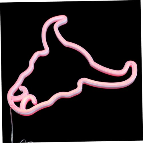 DOITOOL Kuhkopf Neonlampe Dekorative Lichtdekor Hängende Art Neonlicht Party-dekolampe Led-nachtlicht Moderne Zimmerdeko Einfach Anzuwendendes Umweltschonendes Design DOITOOL Kuhkopf Neonlampe Dekorative Lichtdekor Hängende Art Neonlicht Party-dekolampe Led-nachtlicht Moderne Zimmerdeko Einfach Anzuwendendes Umweltschonendes Design von DOITOOL