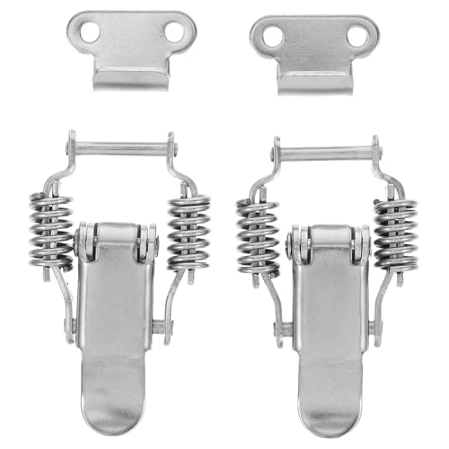 DOITOOL 2 Paare Kleine Feder Toggle Verschlüsse für Werkzeugkästen Robuste Latch Clips für Holzboxen Präzise Konstruktion für Zuhause und Outdoor Einsätze von DOITOOL