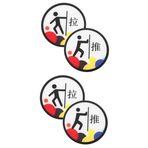 DOITOOL 2 Paare Push Pull Türschild Selbstklebende Aufkleber für Schiebetüren Installieren und Langlebig für Innen und Außenbereich DOITOOL 2 Paare Push Pull Türschild Selbstklebende Aufkleber für Schiebetüren Installieren und Langlebig für Innen und Außenbereich von DOITOOL
