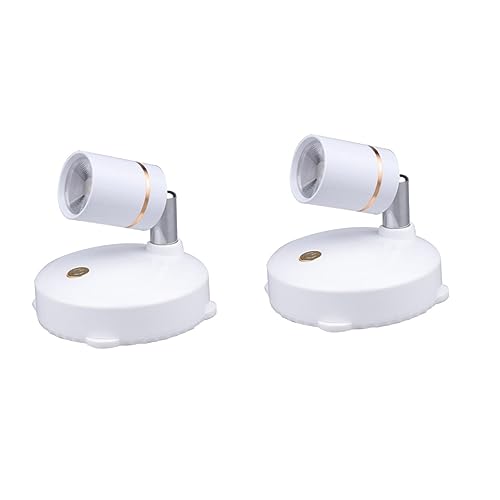 DOITOOL 2 STK Scheinwerfer Led-licht USB-aa-Batterie Led-strahler Innen USB-batterien Zimmerpflanzenlicht Wandleuchte Spot-beleuchtungsausrüstung Kunst Licht Weiß Abs Innere Drinnen von DOITOOL