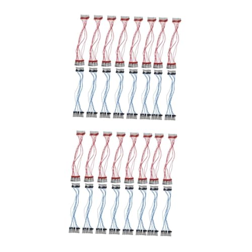 DOITOOL 2 Sätze Clip Draht Labor Verbrauchsmaterial Clips Drähte Schaltung Fest Gator Kupfer Leiter Kupfer Draht Verbindung Draht Kunststoff Metall 20 Stück * 2 von DOITOOL