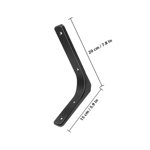 DOITOOL 2 Sätze Förmige Schwarze Regalwinkel Langlebige Wandhalterung mit Dreiecksklammer Stabile Metallkonsole zur Einfachen Montage für Schwebende Wandregale und Aufbewahrung DOITOOL 2 Sätze Förmige Schwarze Regalwinkel Langlebige Wandhalterung mit Dreiecksklammer Stabile Metallkonsole zur Einfachen Montage für Schwebende Wandregale und Aufbewahrung von DOITOOL