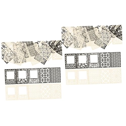 DOITOOL 2 Sätze Geprägtes Hohlpapier Handwerk Sammelalbum Texturiert Hintergrundpapier Für Scrapbooking Scrapbooking-zubehör Scrapbook-papierblöcke Scrapbooking-Materialien 40 Blätter * 2 von DOITOOL